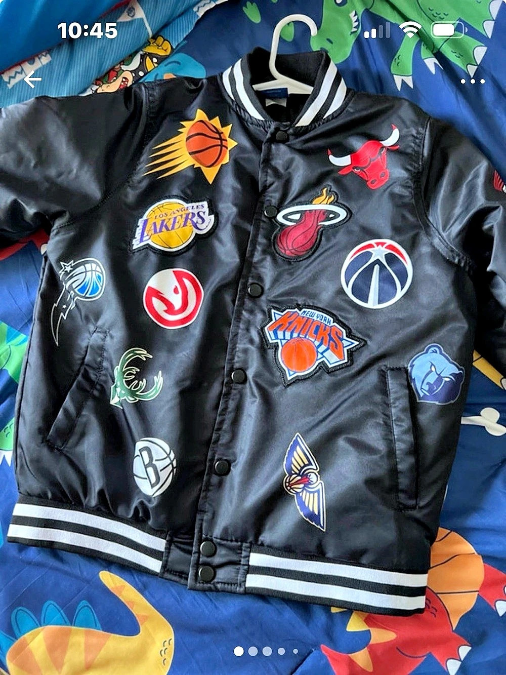 NBA Team Logo Jacket Boys 10-12